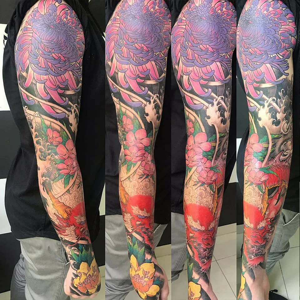 Traditional tattoo at Downunder Tattoo Bali