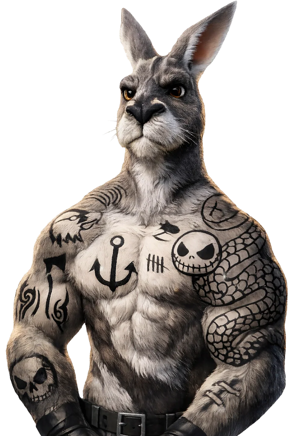 Cartoon style tattoo at Downunder Tattoo Bali