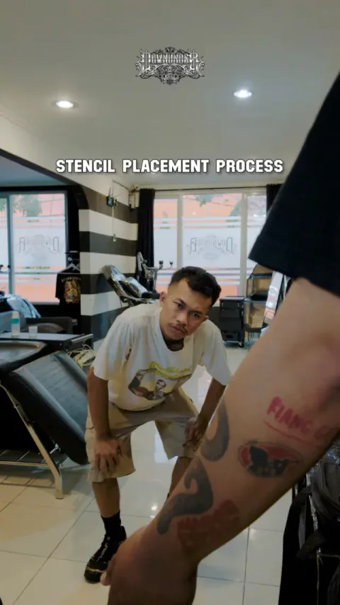When the stencil is not on point, well do this to make sure its on point.